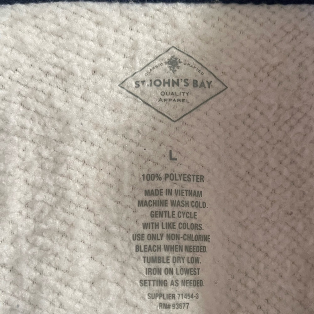 St. John’s Bay quarter zip jacket - Picture 3 of 3
